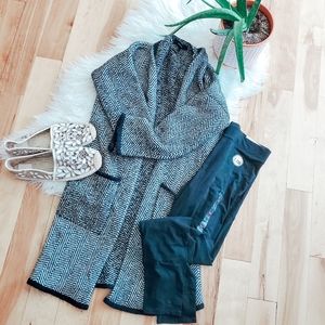 F21 long open cardigan